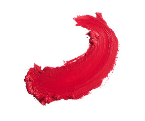 red lipstick stroke