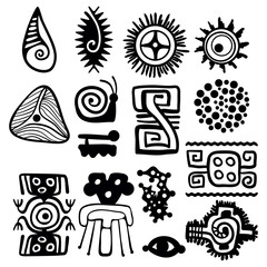 Aztec vector elements set perfect for your design