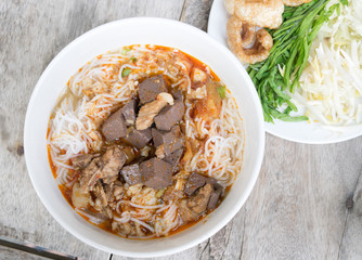 Ka-Nom-Jeen , thai food of Northern Thailand