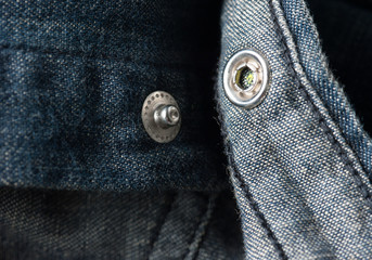 buttons on blue jeans. Nice for a background.