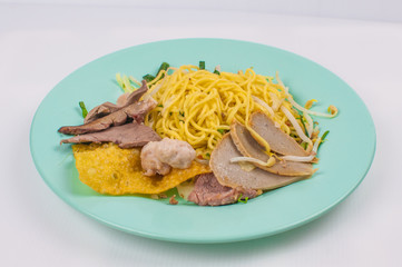 dried noodles Offal fried dumplings pig.and meat ball