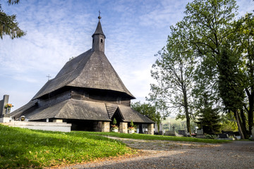 Fototapeta na wymiar Wooden church in Tvrdosin, Slovakia