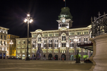 Fototapeta na wymiar City Hall, Trieste, Italy