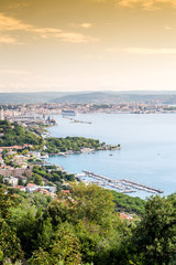 Panorama of Trieste, Italy