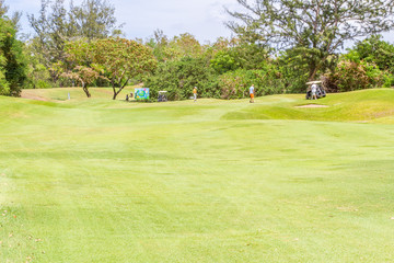 Fototapeta na wymiar golf de l'Etang-Salé, île de la Réunion 