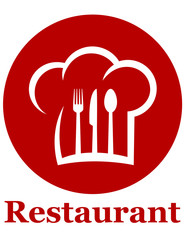 red restaurant icon