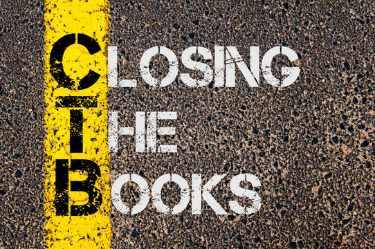 Business Acronym CTB as CLOSING THE BOOKS