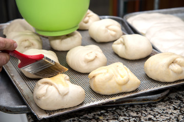 Preparation of bakery snacks