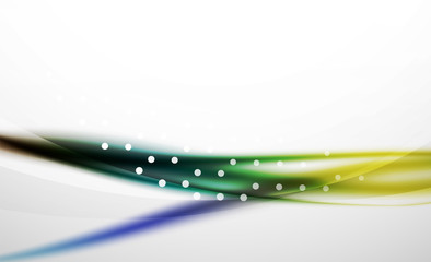 Colorful wave line, abstract background with light and shadow