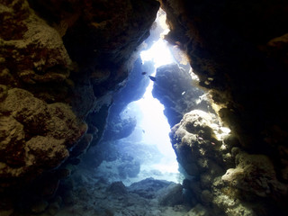underwater cave