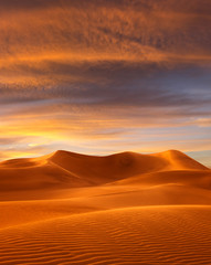 Fototapeta na wymiar sunset desert