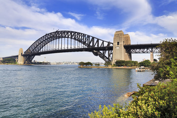 Sydney Bridge Milsons Right trees