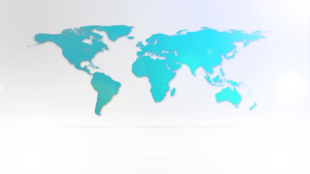 Abstract world map design element for intro ,logo reveal and news channels