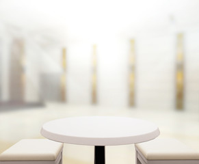 Wood Table Of Background in Office