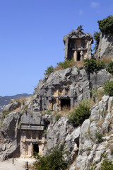 rock tombs of Demre Myra, Turkey