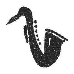 Simple doodle of a saxophone