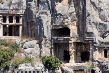 rock tombs of Demre Myra, Turkey