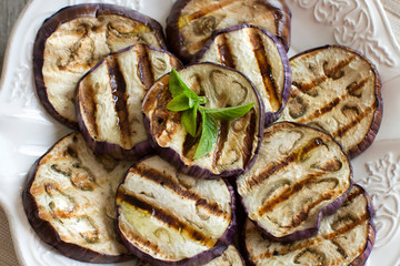 Grilled eggplants
