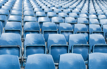 Stadium blue seats