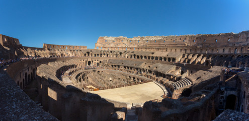 Kolosseum Rom Panorama Innenraum