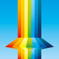 Vector illustration. Rainbow.