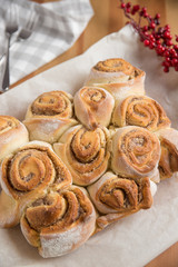 Weihnachtliche Zimtschnecken