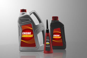 Plastic bottles from automobile oil