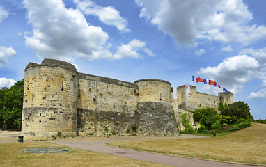 Caen Castle in the Calvados departement in Normandy, France