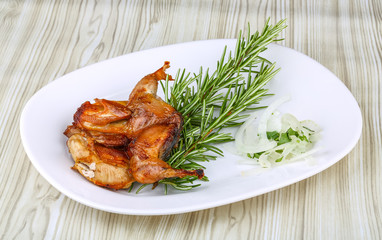 Grilled quail