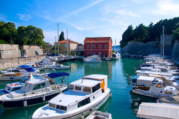 Town Zadar marina - obrazy, fototapety, plakaty