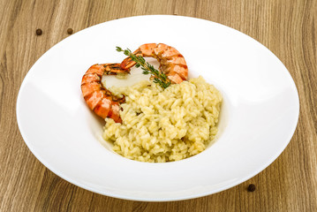 Risotto with prawn