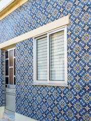 Portuguese tile house - azulejo 5 - azulejo, door and window
