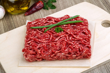 Minced beef meat