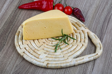 Yellow cheese triangle