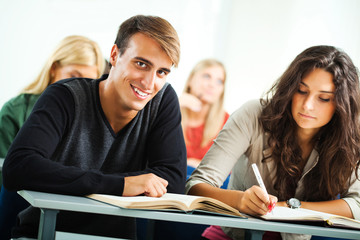 Students in class