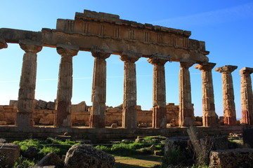 selinute trapani antica civiltà della grecia - obrazy, fototapety, plakaty