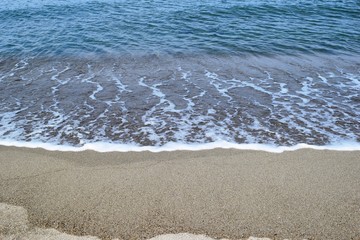 庄内浜のさざ波／山形県の庄内浜で、さざ波の風景を撮影した写真です。