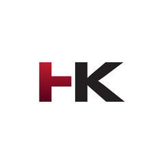 modern initial logo HK