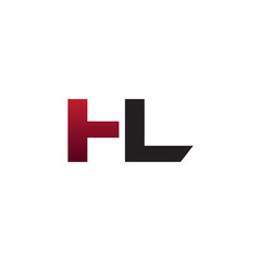 modern initial logo HL