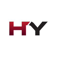 Fototapeta premium modern initial logo HY