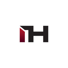 modern initial logo IH
