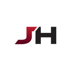 modern initial logo JH