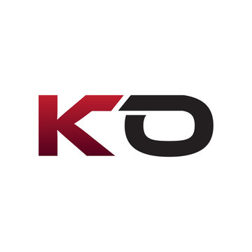 Modern Initial Logo KO