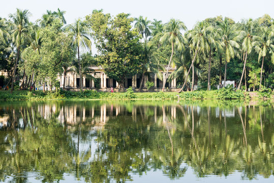 Natore, Bangladesh - September 29, 2015: Natore Rajbari (also known as Pagla Raja's Palace, Natore Palace) was a prominent royal palace in Natore, Bangladesh. 