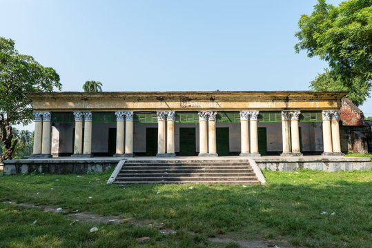 Natore, Bangladesh - September 29, 2015: Natore Rajbari (also known as Pagla Raja's Palace, Natore Palace) was a prominent royal palace in Natore, Bangladesh. 