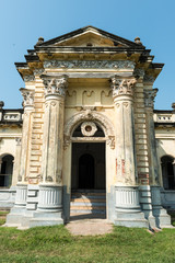 Fototapeta premium Natore, Bangladesh - September 29, 2015: Natore Rajbari (also known as Pagla Raja's Palace, Natore Palace) was a prominent royal palace in Natore, Bangladesh. 