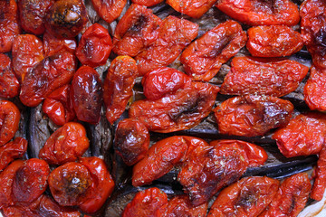 tomatoes and aubergines