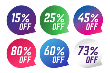 Sale, Off vector tags