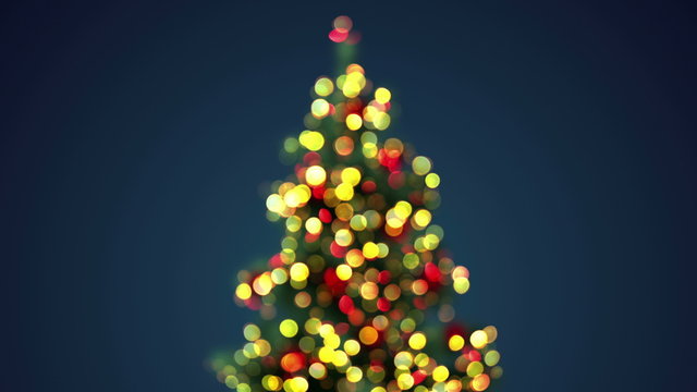 blurred christmas tree loopable 4k (4096x2304)
