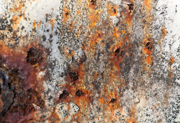 Grunge retro rusty metal texture or background